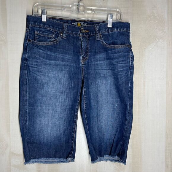 Lucky‎ Brand Abbey Bermuda denim shorts, size 8 - Picture 1 of 15
